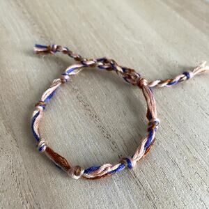 Aida Bracelet anklet trendy comfortable tie embroidery thread woven gift